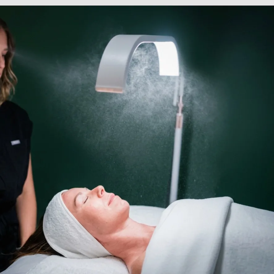 Facial steam treatment at Banyan & Bamboo in South Austin