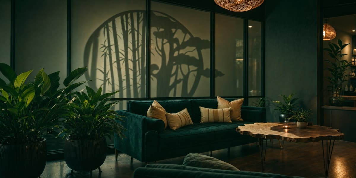 Banyan and Bamboo lounge interior South Lamar Austin TX — best day spa and med spa in Austin