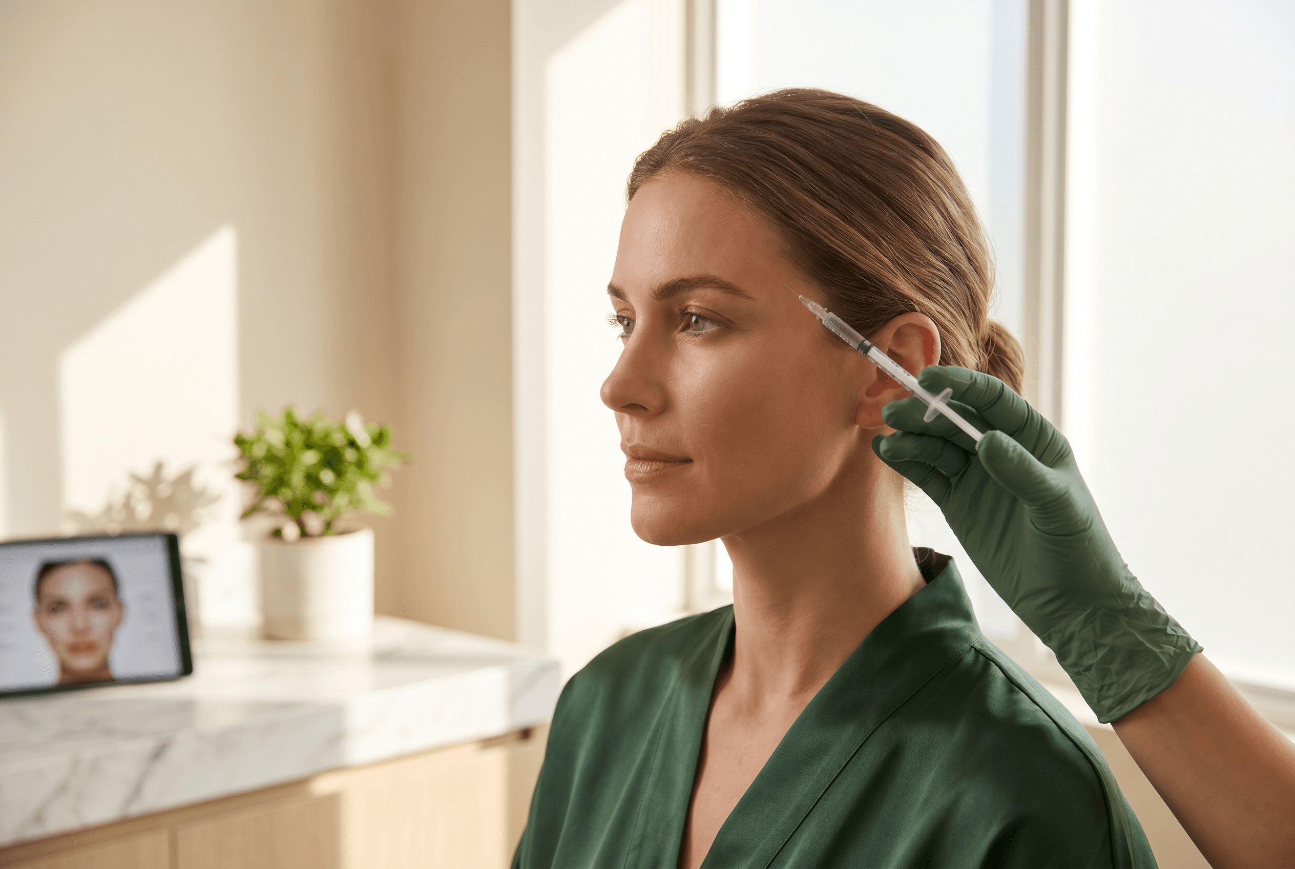 Natural Botox treatment at Banyan and Bamboo Austin TX med spa injector