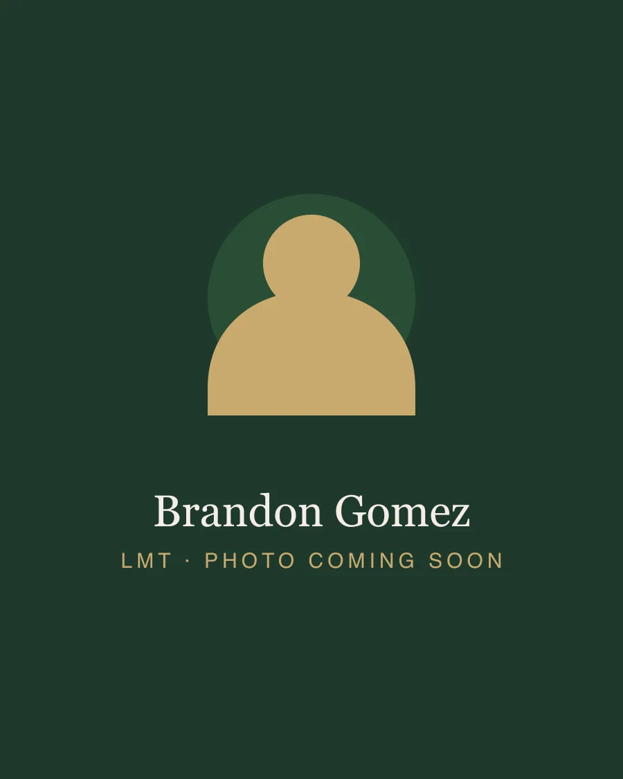 Brandon Gomez, LMT, massage therapist at Banyan & Bamboo in Austin