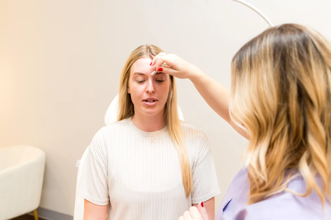 Facial balancing mapping at Banyan and Bamboo Austin TX