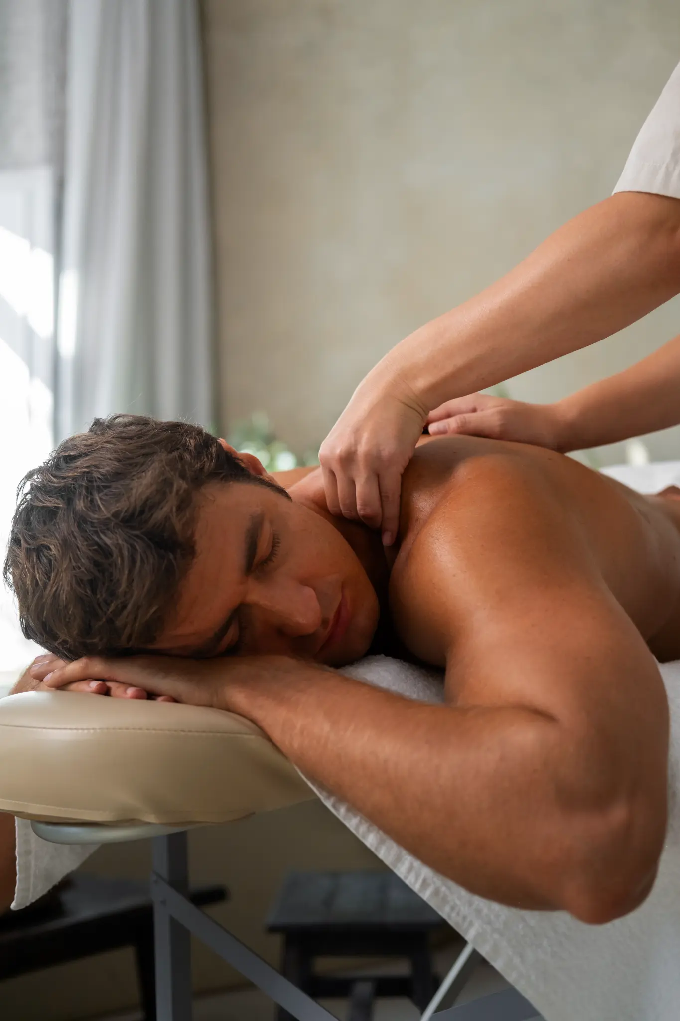 Men's massage therapy at Banyan and Bamboo South Lamar Austin TX