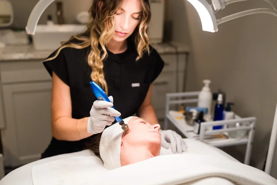 Medical-grade microneedling collagen induction therapy at Banyan and Bamboo med spa Austin TX